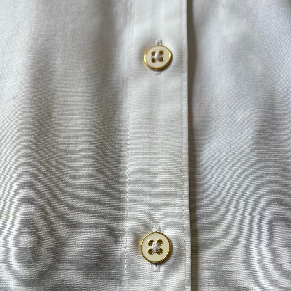 Chico’s Floral Pocket Women’s Shirt - White size 2 - Picture 3 of 8